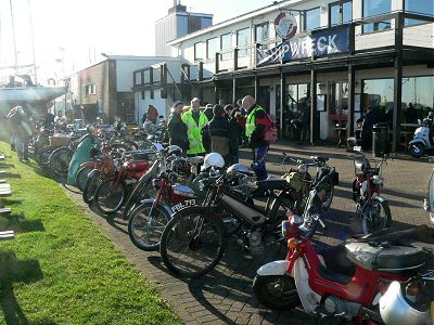 Some of the 70 machines outside the Shipwreck Bar