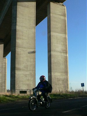 Kreidler under the Orwell Bridge