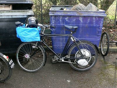 Cyclemaster-powered trade bike