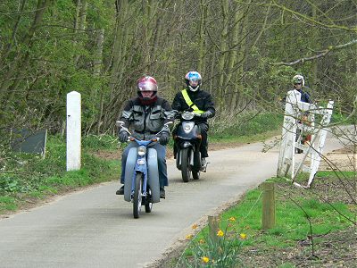 Through the gate to the pub