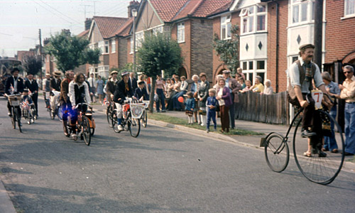 H&DGCS at Stowmarket Carvival, 1977