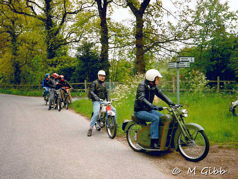 Stop to check the route in Brettenham