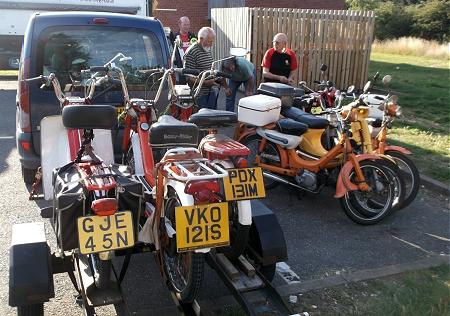 The bikes were chained together The bikes were chained together