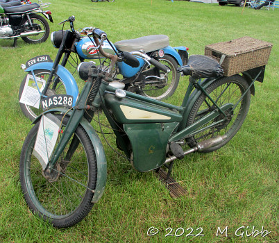 New Hudson autocycle at Whitby Traction Engine Rally