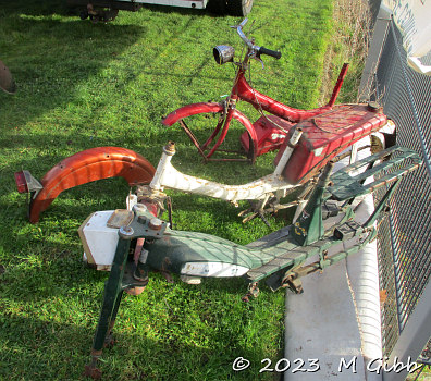 Mobylette and Raleigh frames