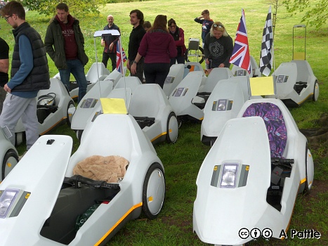 Sinclair C5s in Christchurch Park, Ipswich