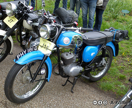 BSA Bantam in Christchurch Park, Ipswich