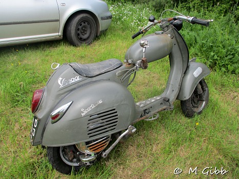 Vespa at Sweffling Bygones Museum Open Day