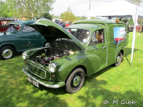 Morris 1000 van at Sweffling Bygones Museum Open Day