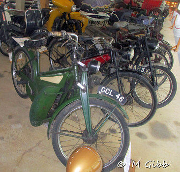 New Hudson autocycle at Caister Castle Car Collection