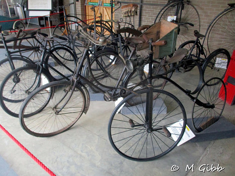 ‘Transitional’ boneshaker at Caister Castle Car Collection