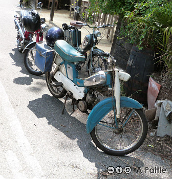 Three mopeds made it to Kelvedon Tavern under their own power