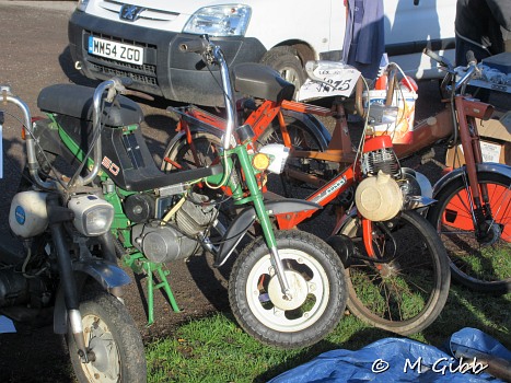 Assorted mopeds