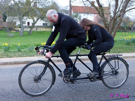 The Boot & Back 2024, Steve & Ros George - 1936 Raleigh tandem