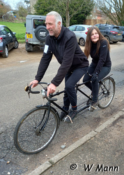 The Boot & Back 2024, Steve & Ros George - 1936 Raleigh tandem