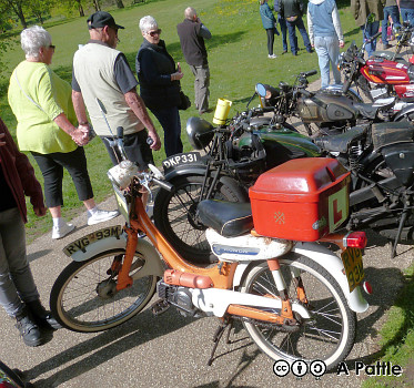 Honda PC50 in Christchurch Park, Ipswich