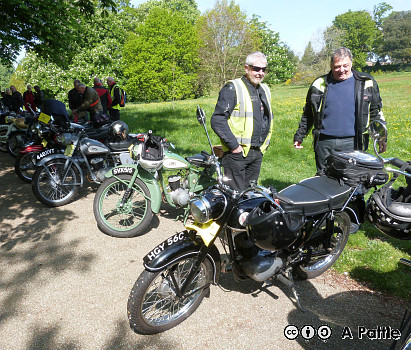 Several BSA Bantamsin Christchurch Park, Ipswich