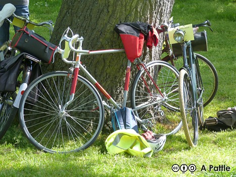 Bates bicycle in Christchurch Park, Ipswich