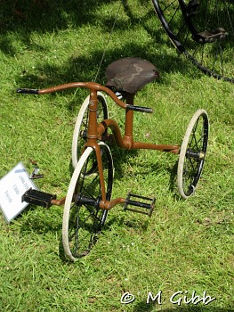 Child's tricycle at Sweffling Bygones Museum Open Day
