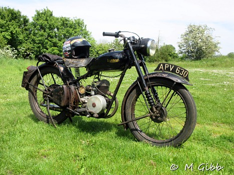 Francis-Barnett at Sweffling Bygones Museum Open Day