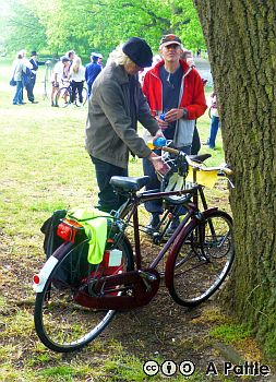 Rudge bicycle in Christchurch Park, Ipswich
