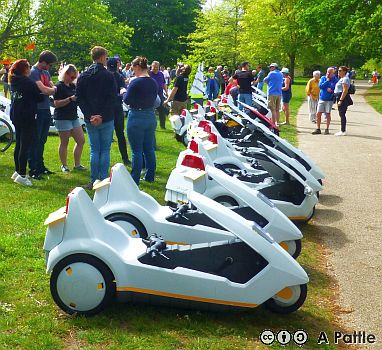 Sinclair C5s in Christchurch Park, Ipswich