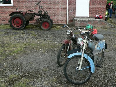 Corvette, Moby and a tractor-like thing