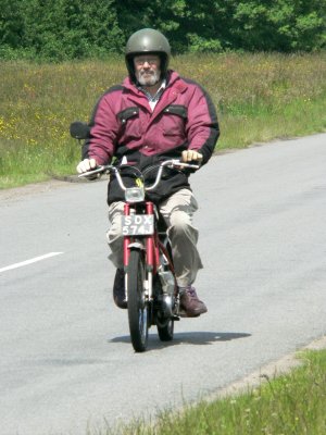Colin on his Puch Maxi