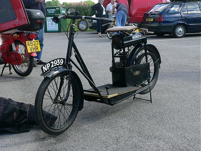 Oldest machine on the run - 1920 Grigg motor scooter