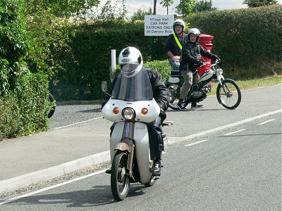 Pete on the Honda