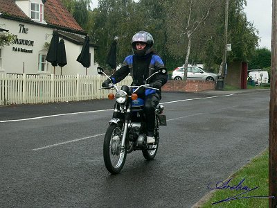 Carole and her Yamaha FS1M