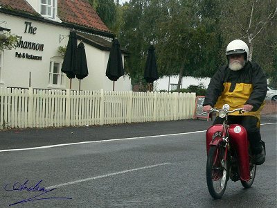 Terry on the LEJoG Runabout