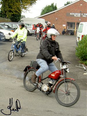 ...riders are still leaving the car park