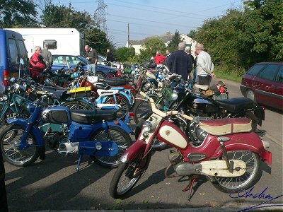 Now there's a lot more mopeds outside the hall