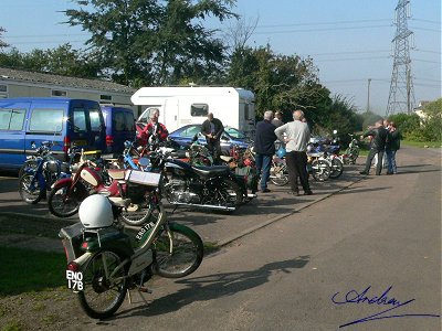 Now there's a lot more mopeds outside the hall