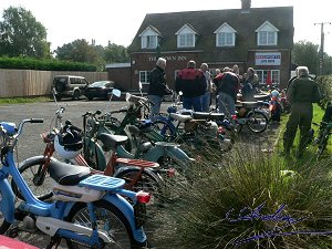 Lined up in The Crown's car park