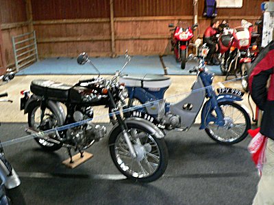 Honda S90 and Honda C100 on the VJMC stand