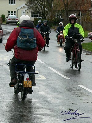 Luke rides the AJW Collie 'against the flow'