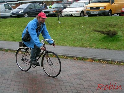 Andrew cycles down to the village to take more pictures