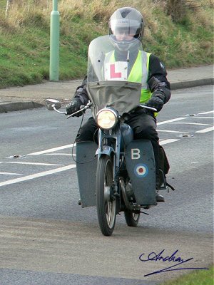 Carl on a James Comet