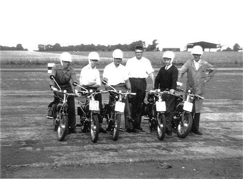 Line-up at the MIRA test track