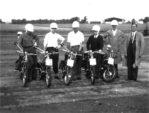 Line-up at the MIRA test track