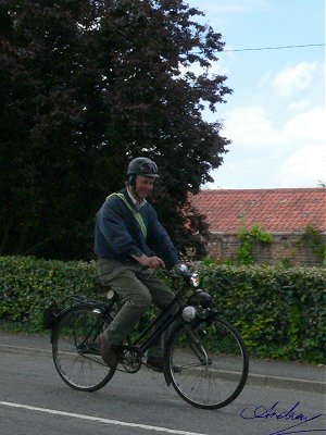 Dave riding his Berini