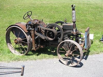 Home-made 1930s tractor