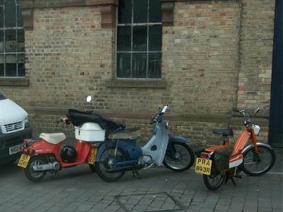 The bikes rest at Whitehaven