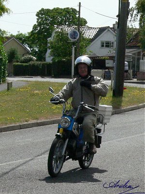 Evans on the Zündapp