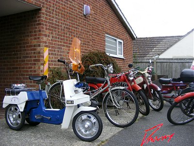 Bikes outside the hall