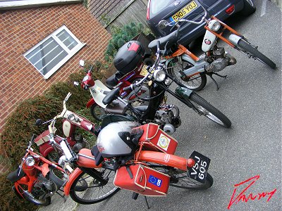 Bikes outside the hall