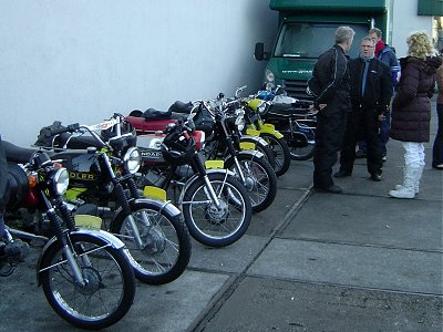 Gathering at Waddinxveen before the ride