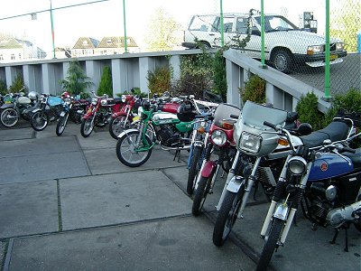 Gathering at Waddinxveen before the ride